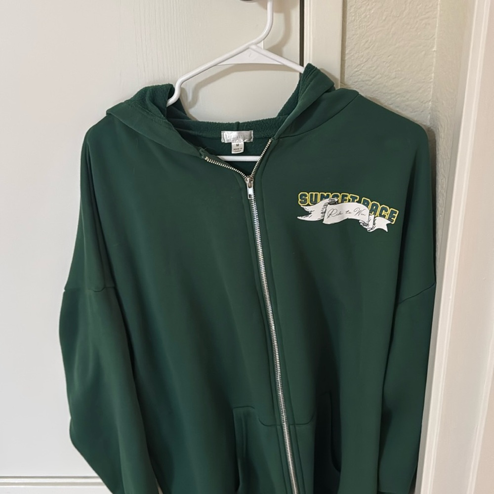 green jacket
